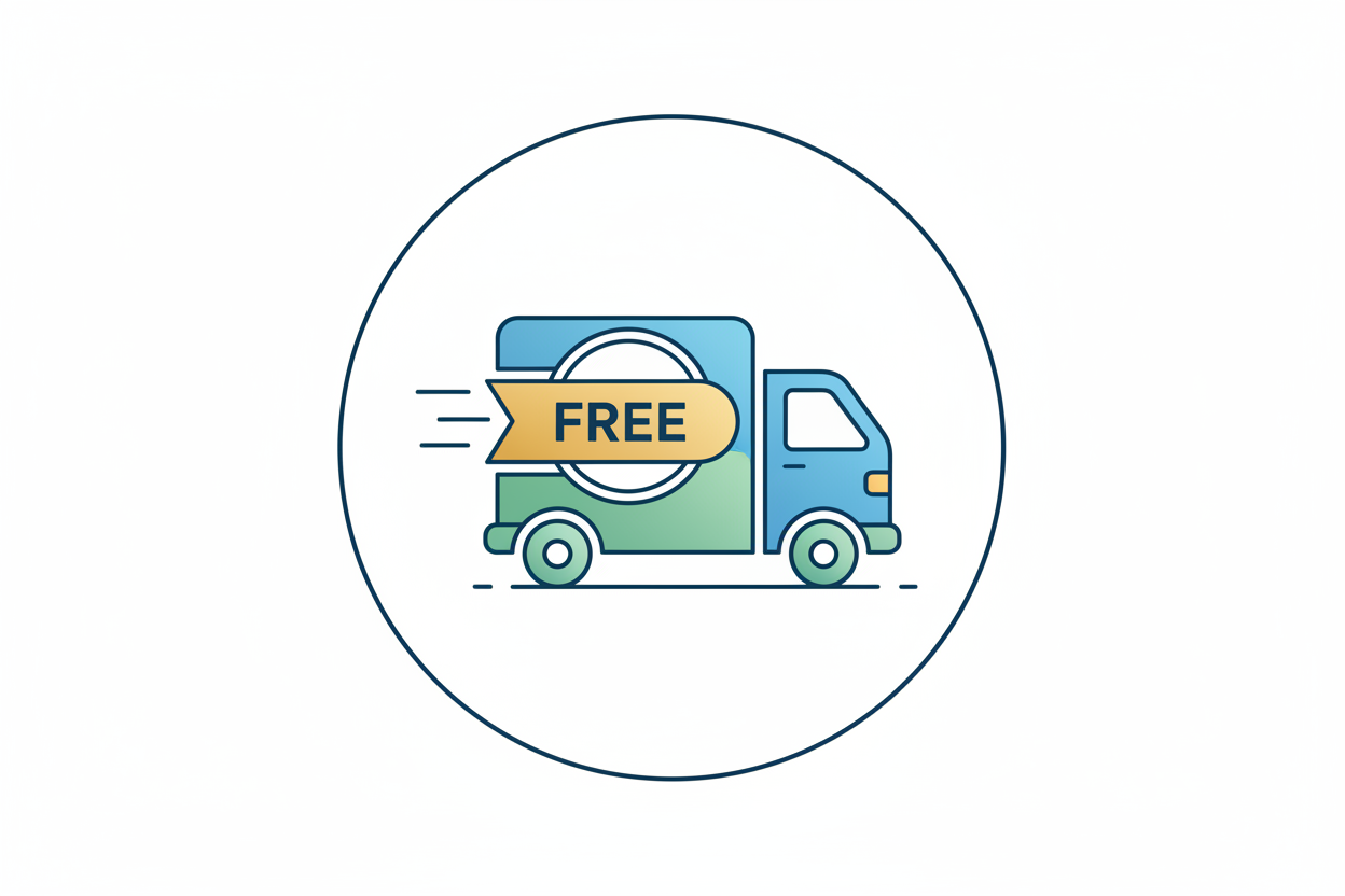 free shipping delivery icons